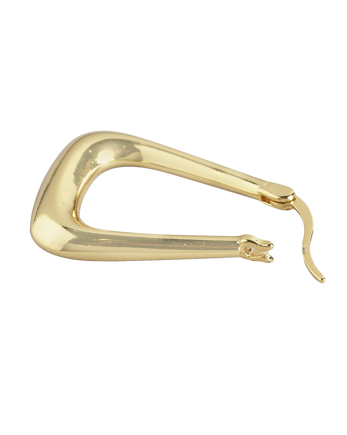 Gold Plated Fancy Hoop Earring For Women