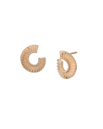 18kt Rose Gold Plated Fancy Stud Earring