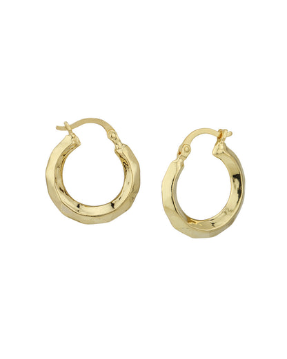 18kt Gold Plated Hoop Earring