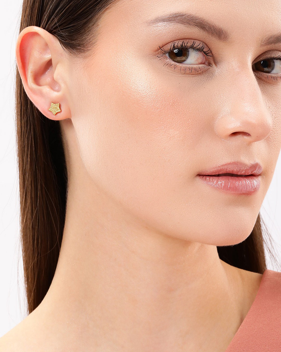 Set of 6-18kt Gold Plated Stainless Steel Stud Earring Set