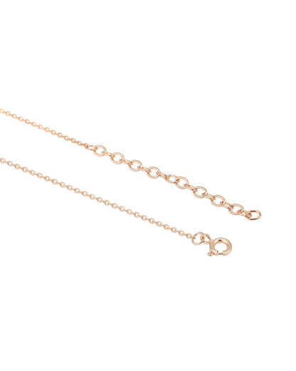18kt Rose Gold Plated Multiple Heart Shaped Charm Mangalsutra