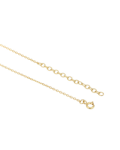 18kt Gold Plated CZ Dangling Heart and Key Pendant Mangalsutra