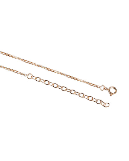 18kt Rose Gold Plated CZ and Black Bead with Heart  Mangalsutra