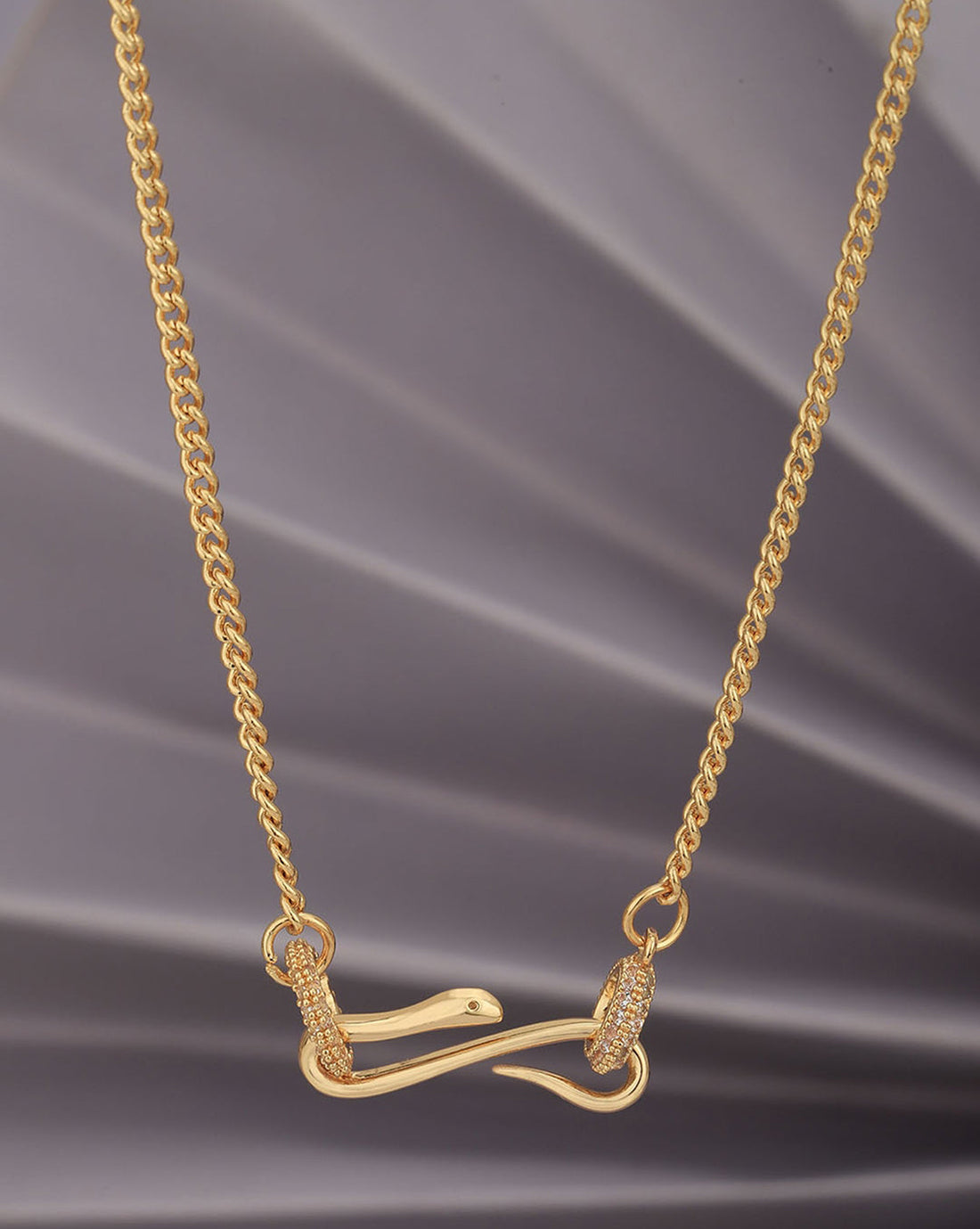 Gold Plated with CZ Animal Fancy Necklace for women