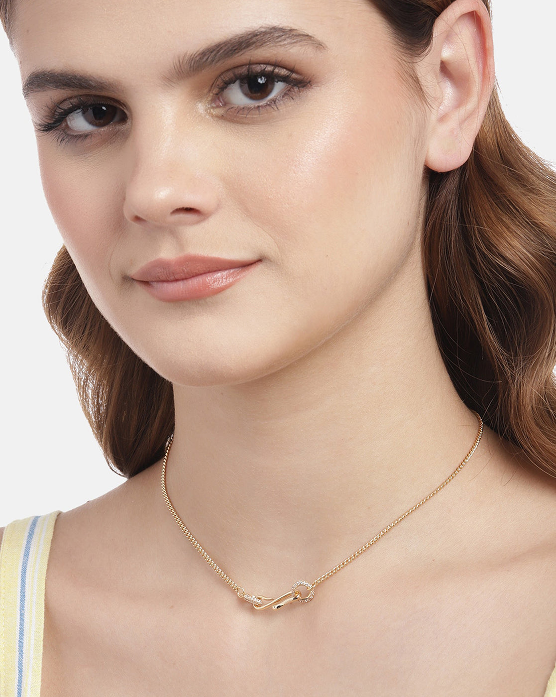 Gold Plated with CZ Animal Fancy Necklace for women
