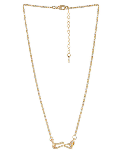 Gold Plated with CZ Animal Fancy Necklace for women