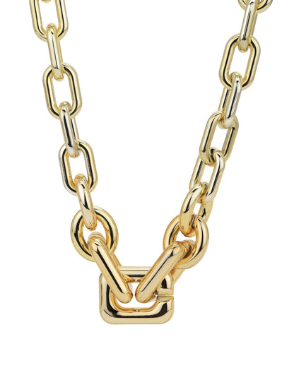 Gold Plated Link Necklace for women