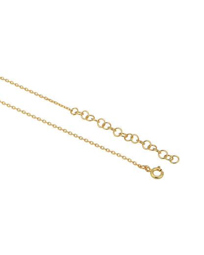 18kt Gold Plated with CZ Bar Necklace for women