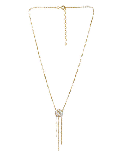 18kt Gold Plaated with CZ Necklace for women