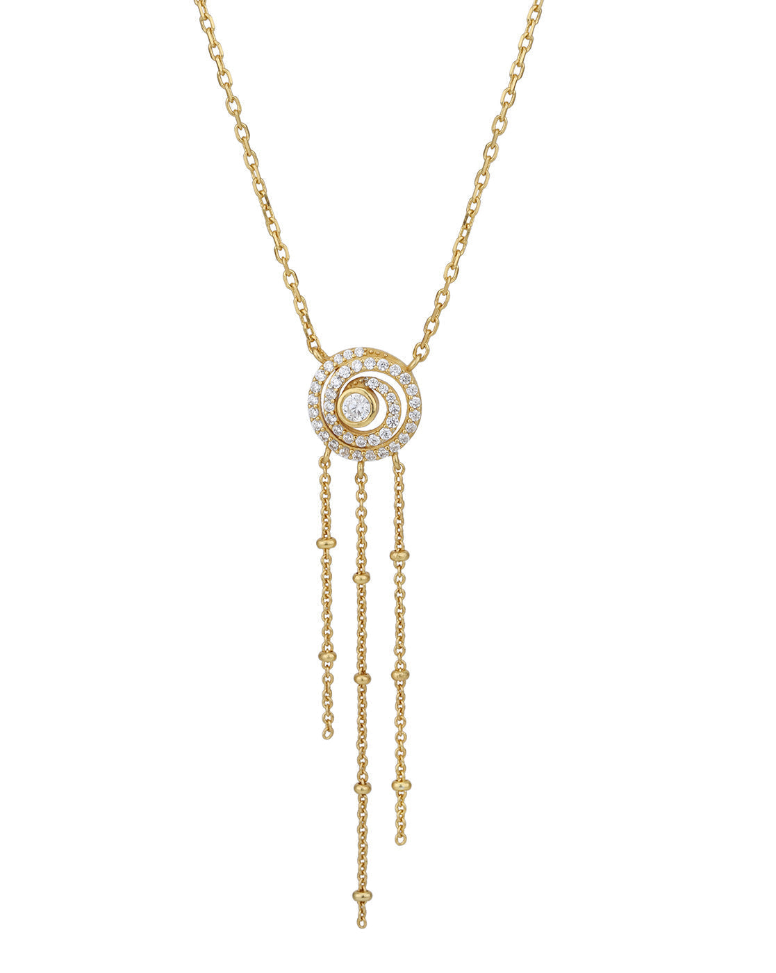18kt Gold Plaated with CZ Necklace for women