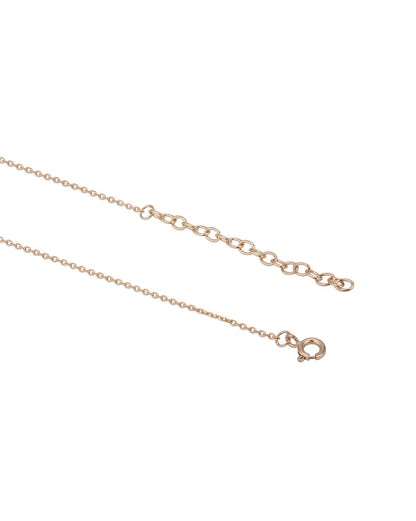 18kt Rose Gold Plated Star Charm CZ Heart Lariat Necklace