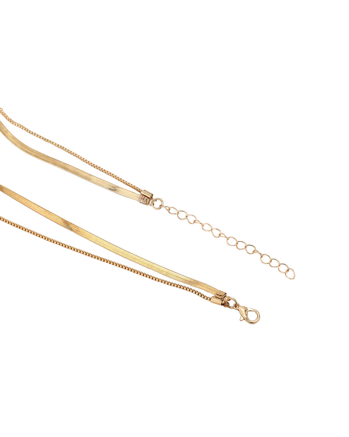 Gold Plated Layered Snake Necklace