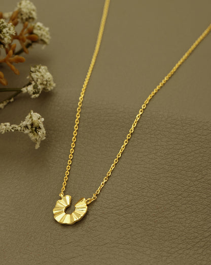 18kt Gold Plated Contemporary Necklace