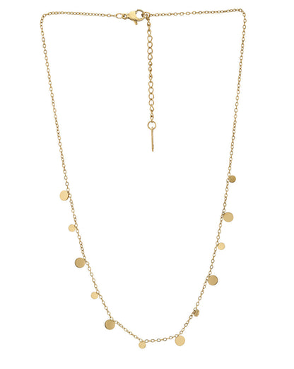 Gold Plated Multiple Charm Necklace