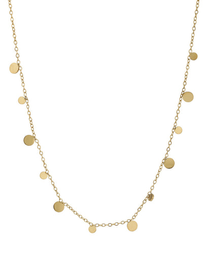 Gold Plated Multiple Charm Necklace