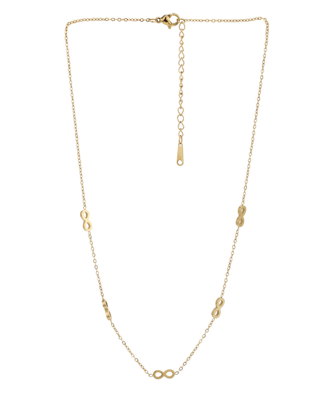 Gold Plated Multiple Infinity Necklace