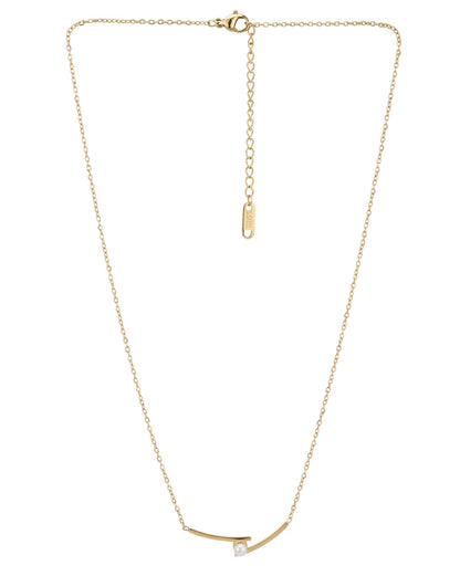 Gold Plated Elite Pearl Necklace