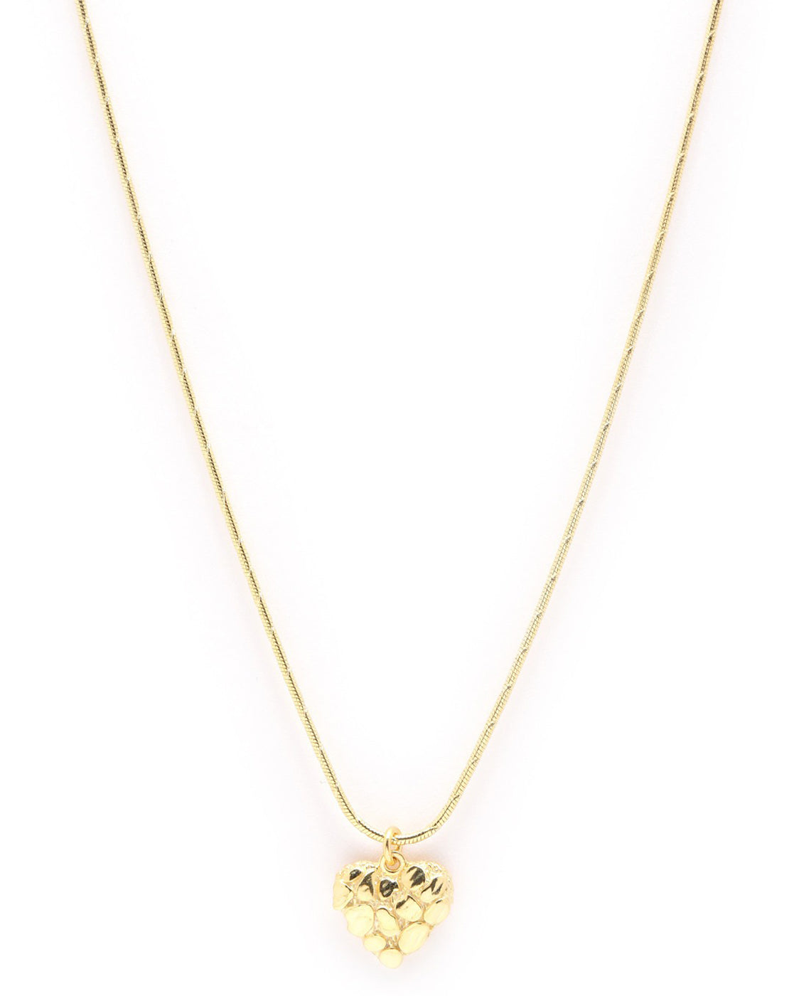 18kt Gold Plated Heart Pendant and Chain Necklace
