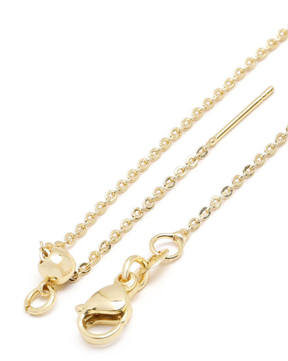 18kt Gold Plated Floral Pendant and Chain