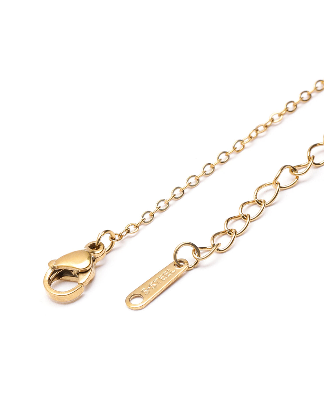 Gold Plated CZ Lifelines Star and Heart Necklace