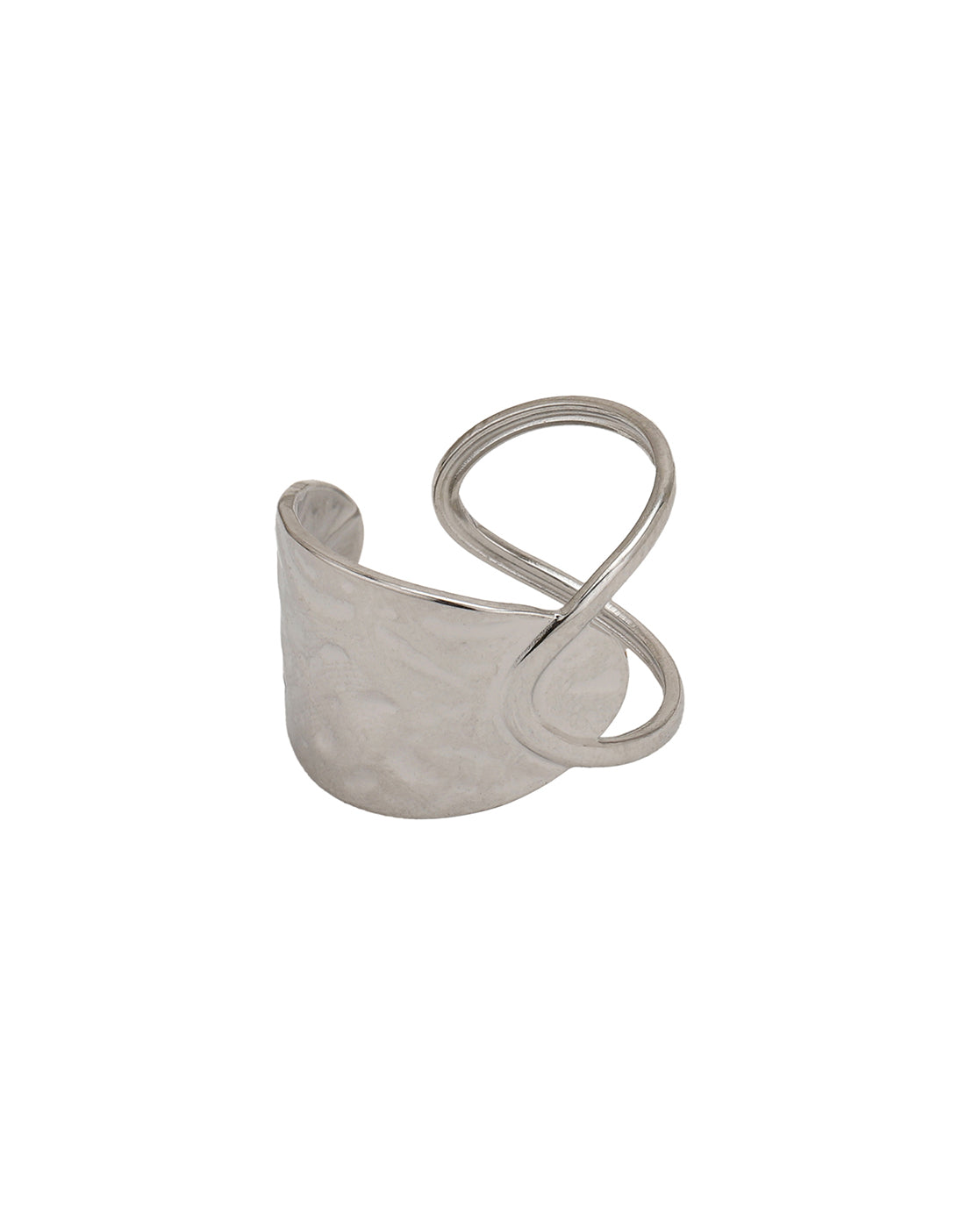 Silver Plated Fancy Adjustable Finger Ring