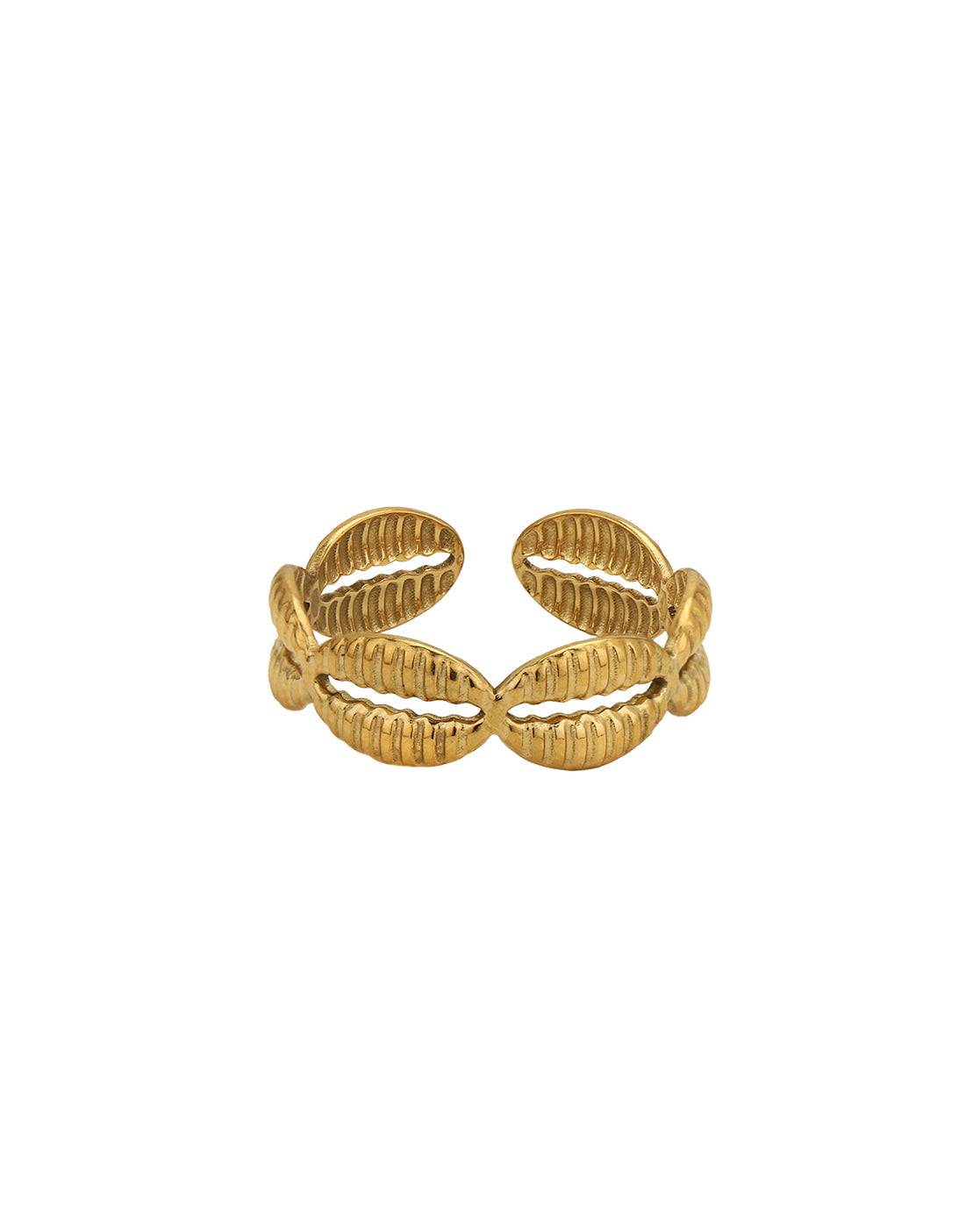 Gold Plated Fancy Adjustable Finger Ring
