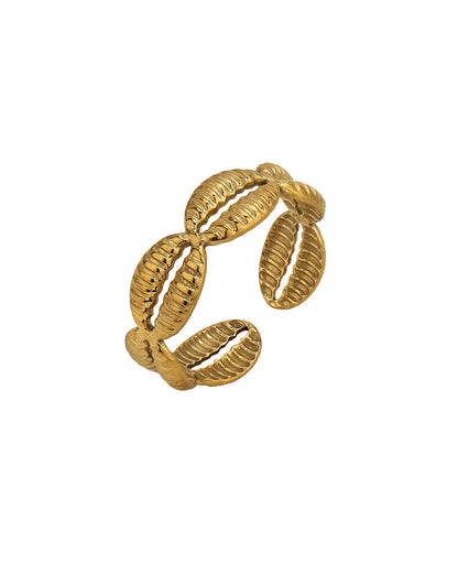 Gold Plated Fancy Adjustable Finger Ring