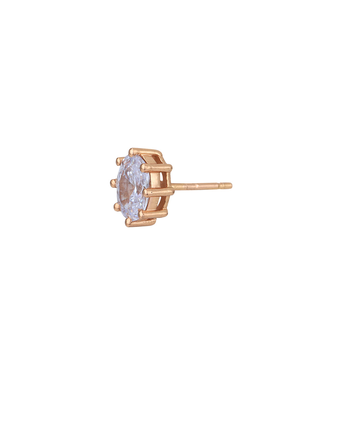 18kt Rose Gold Plated with CZ Necklace with Earring Set for women