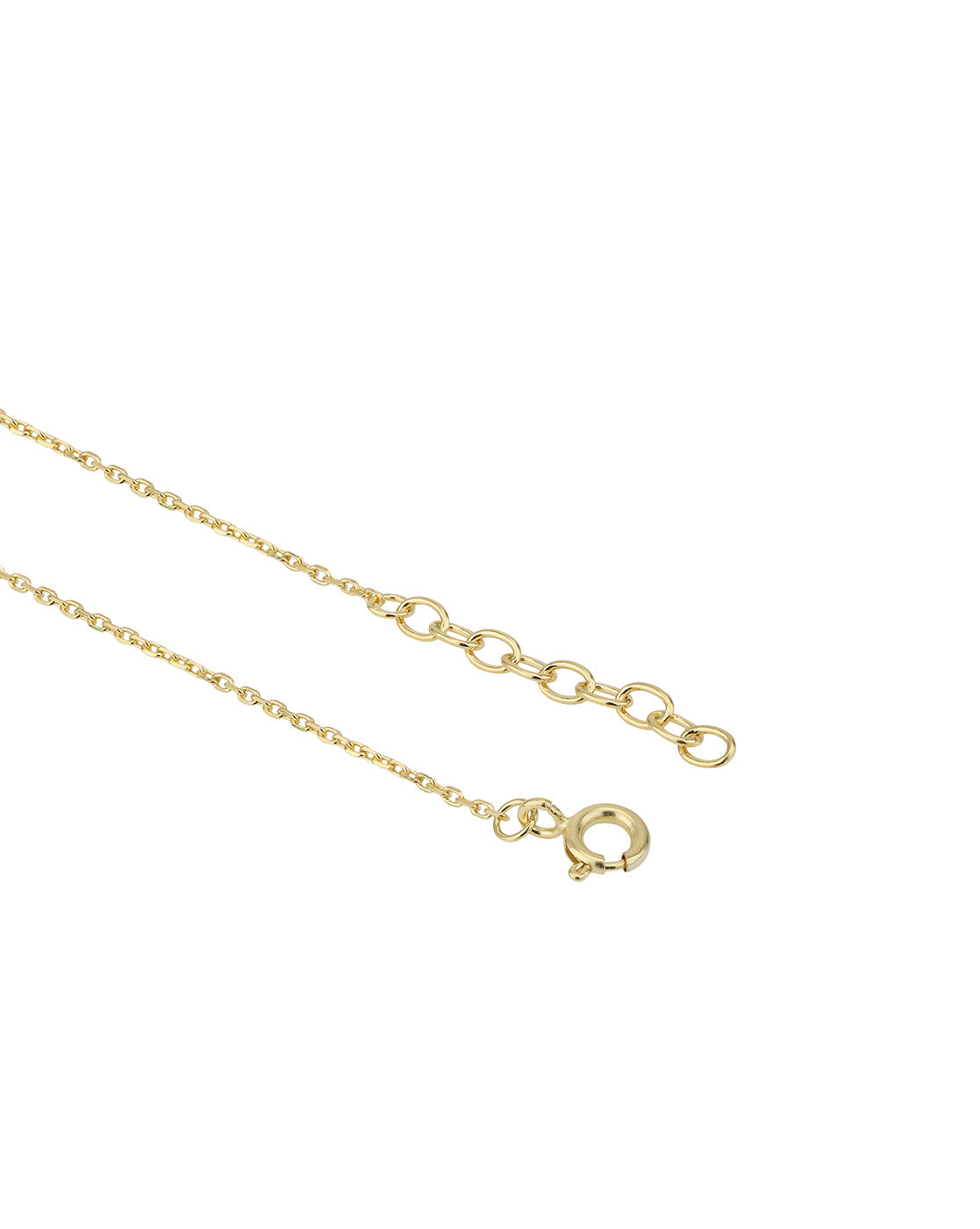 18kt Gold Plated CZ Link Bracelet with Earring and Necklace Set