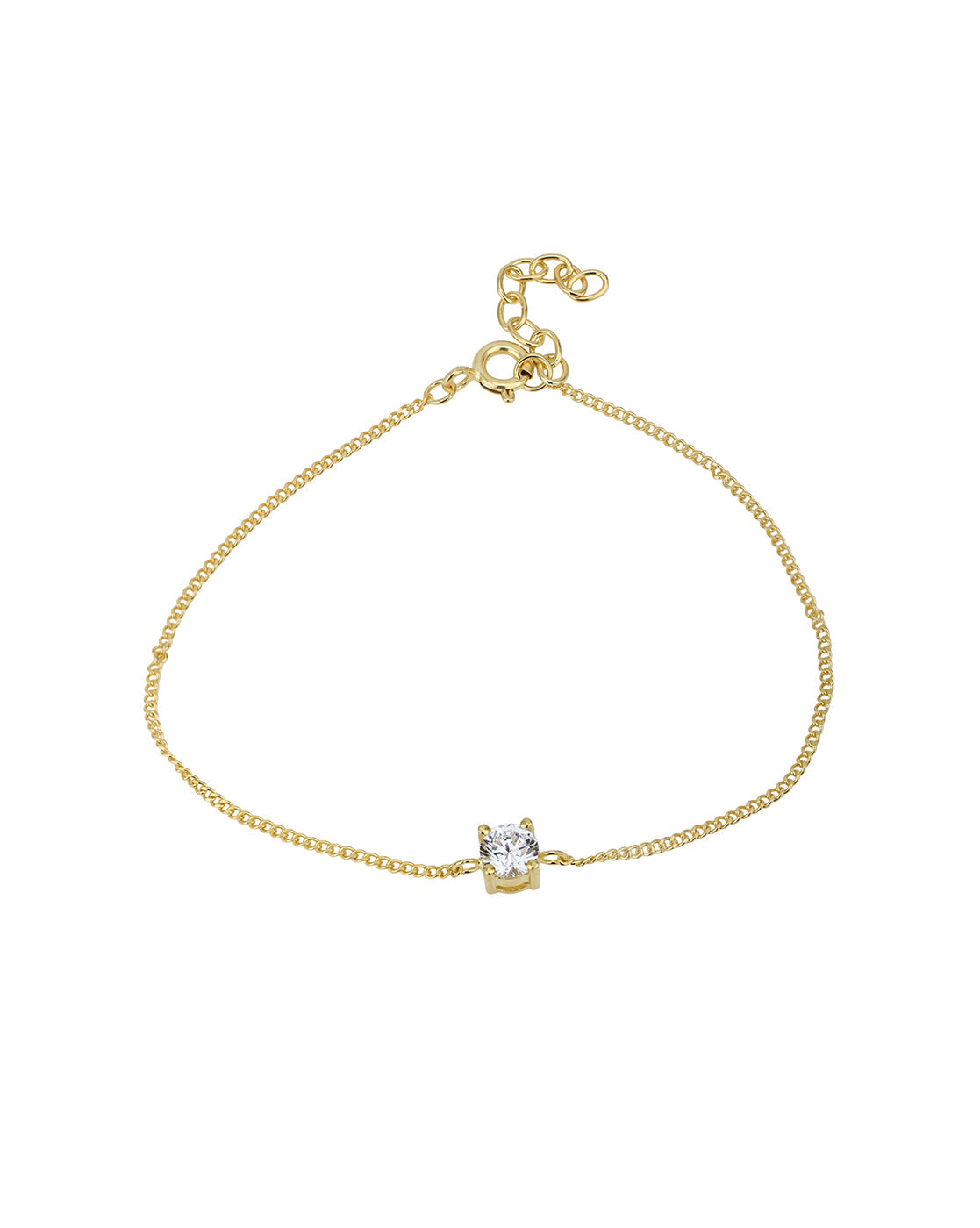 18kt Gold Plated CZ Dangling Solitaire Fancy Jewellery Set