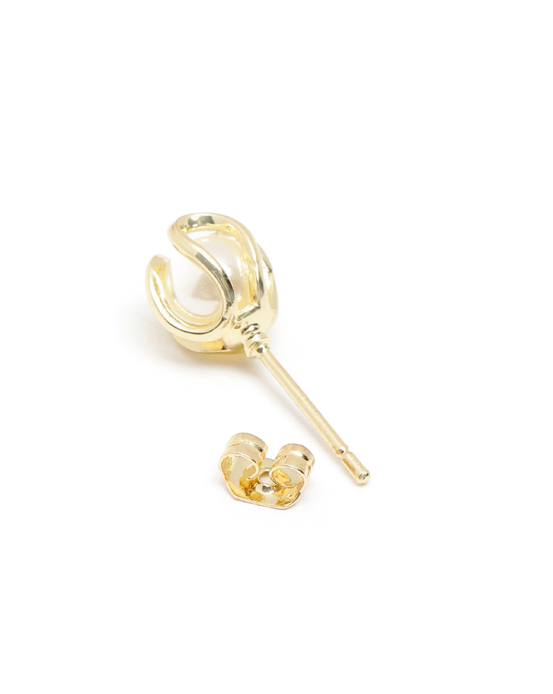 Premium Gold Plated Pearl Necklace and Earring Set