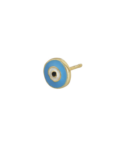 Set Of 2 18Kt Gold Plated With Enamel &amp; Cz Stud Earring For Girls