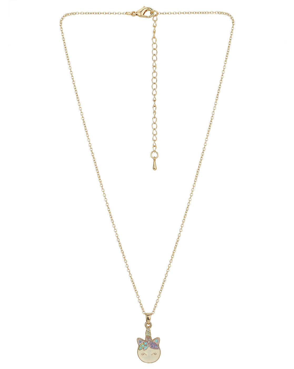Gold Plated With Enamel Jewellery Set For Girl