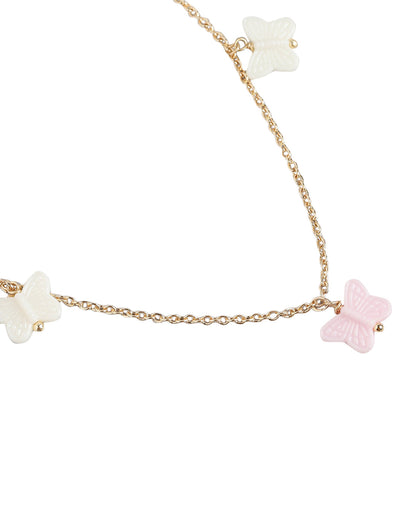 Gold Plated with Butterfly Charming Jewellery set for girl