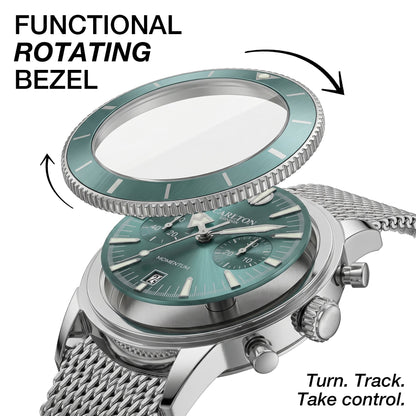 Carlton London Men Momentum Teal Analog Watch - CL-MT-TL