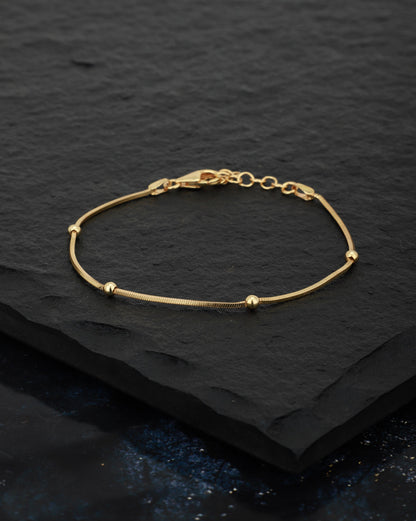 Carlton London Gold Plated Wraparound Bracelet For Women