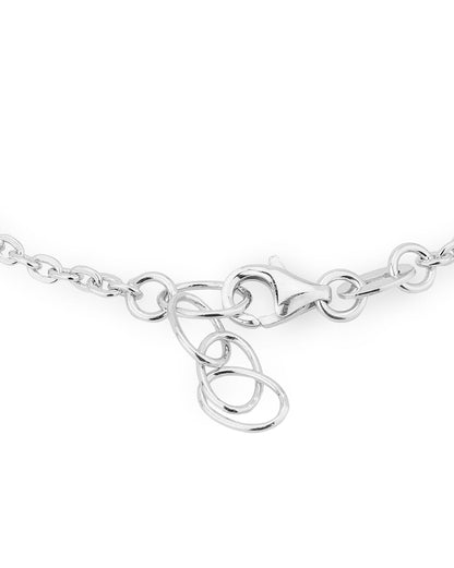 Carlton London Rhodium Plated With Star Bracelet For Women