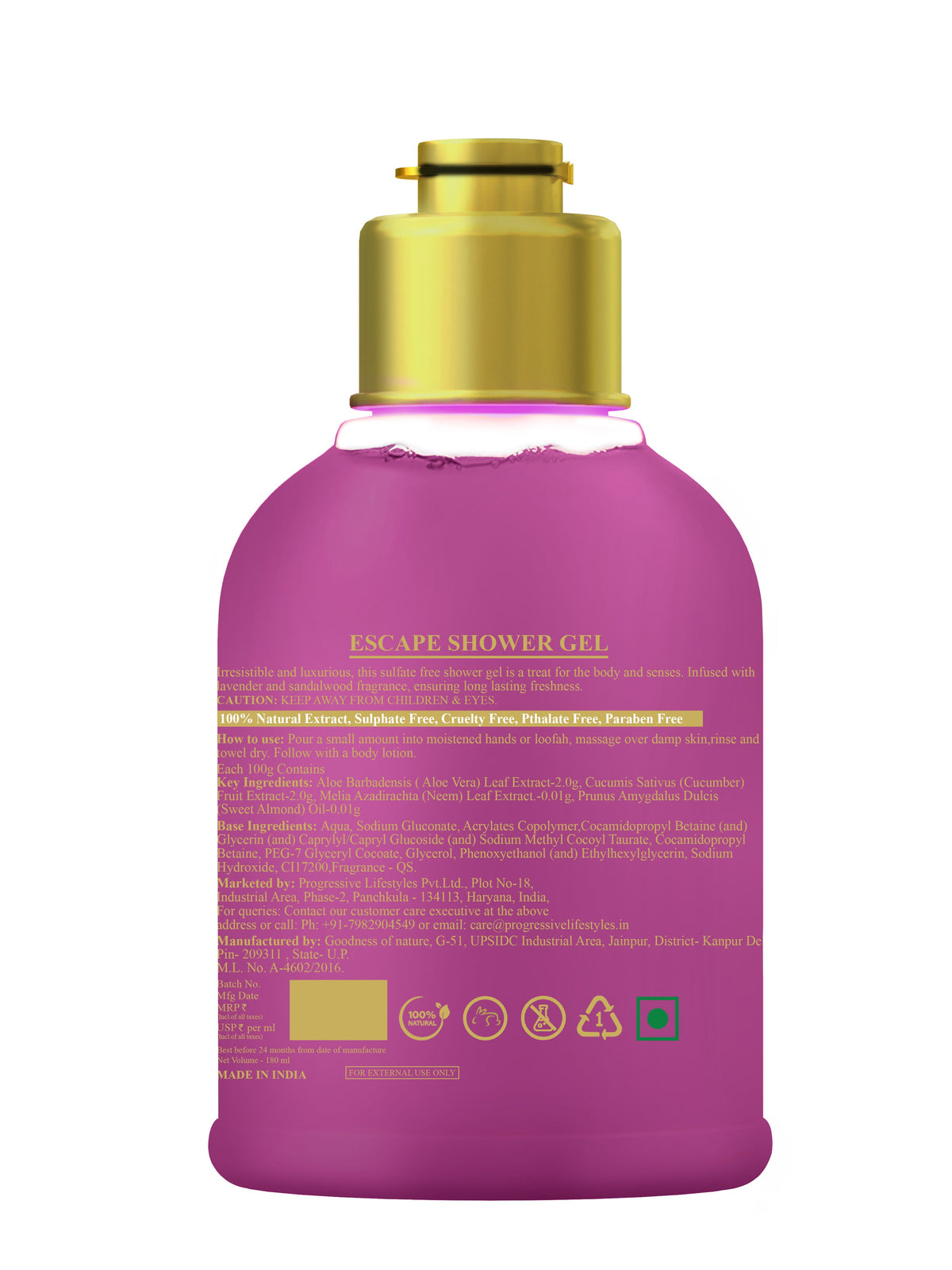 Escape Women Shower Gel - 180Ml