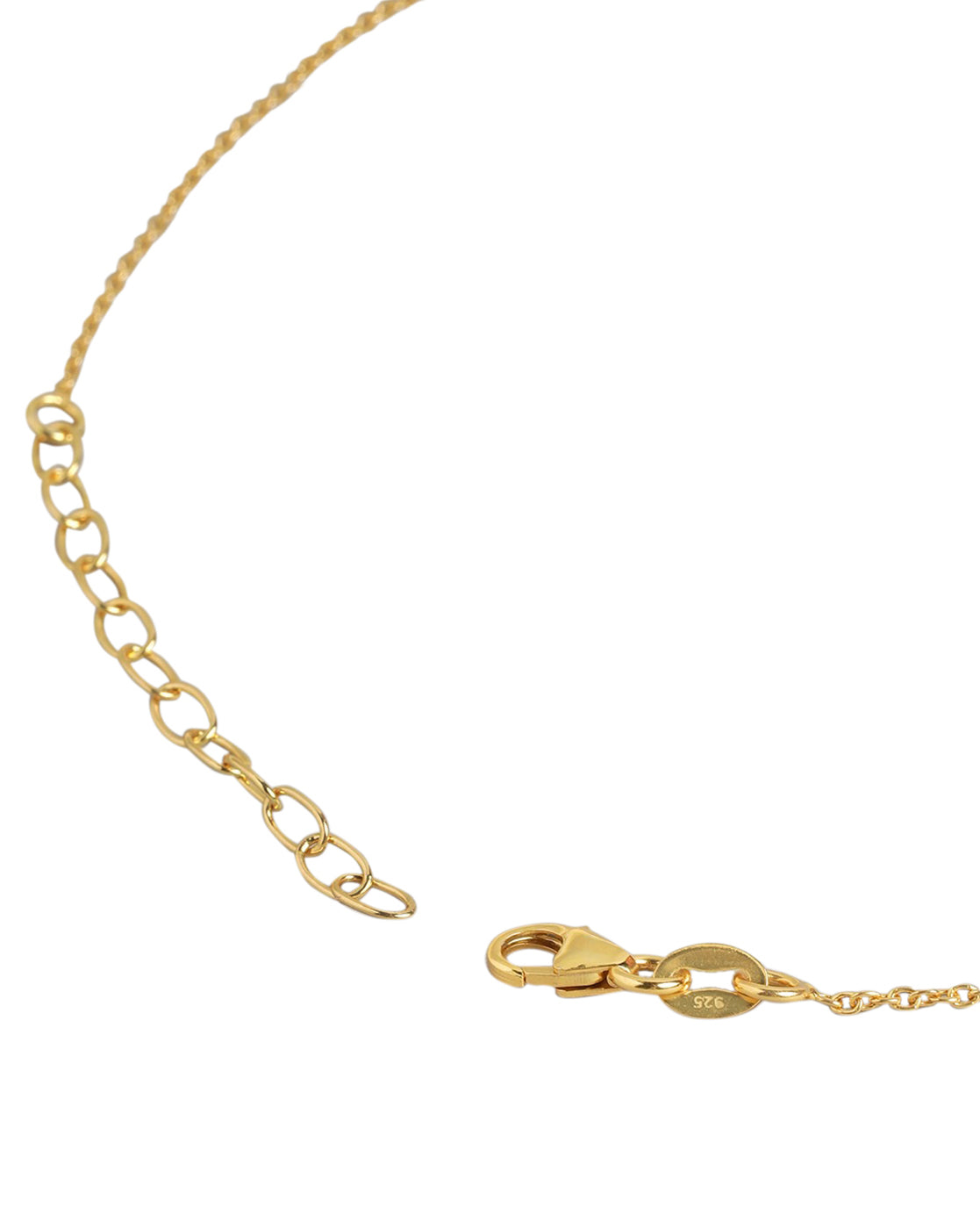 925 Sterling Silver 18kt Gold Plated with Glass Bead Mangalsutra