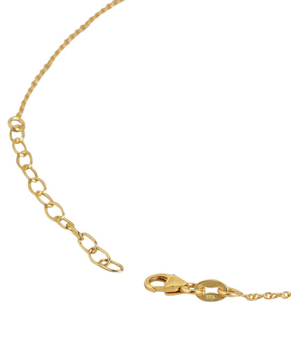 925 Sterling Silver 18kt Gold Plated with Glass Bead Mangalsutra