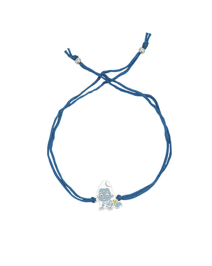 925 Sterling Silver Rhodium Plated and Enamel Lord Krishna Kids Rakhi