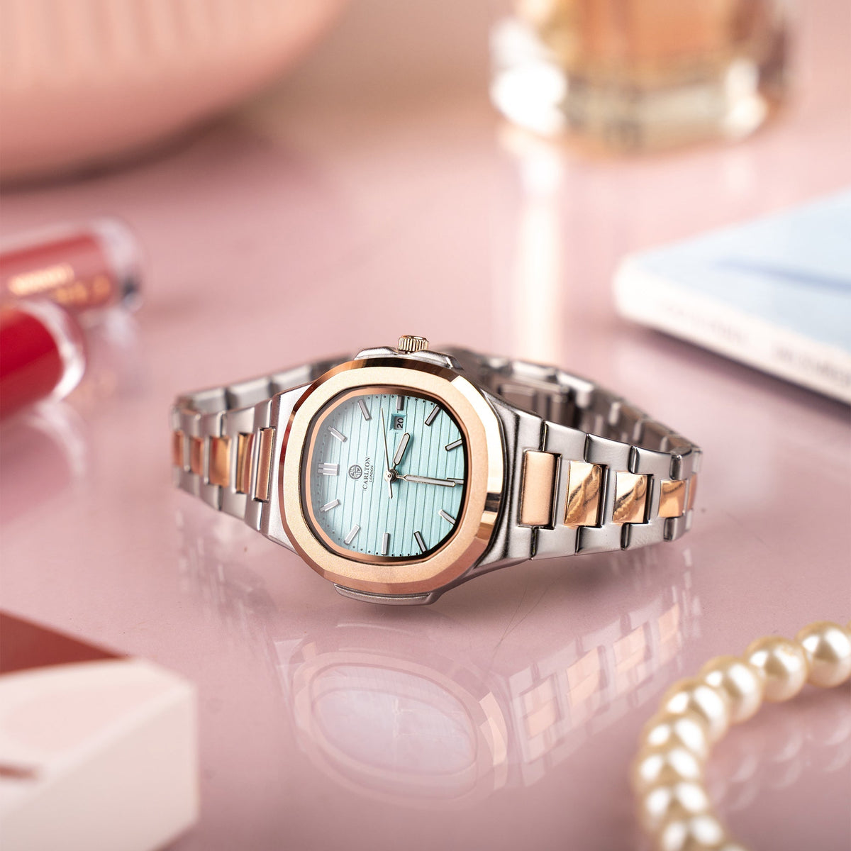 Grace Women Analog Blue Stainless Steel Watch-CLDPP-003