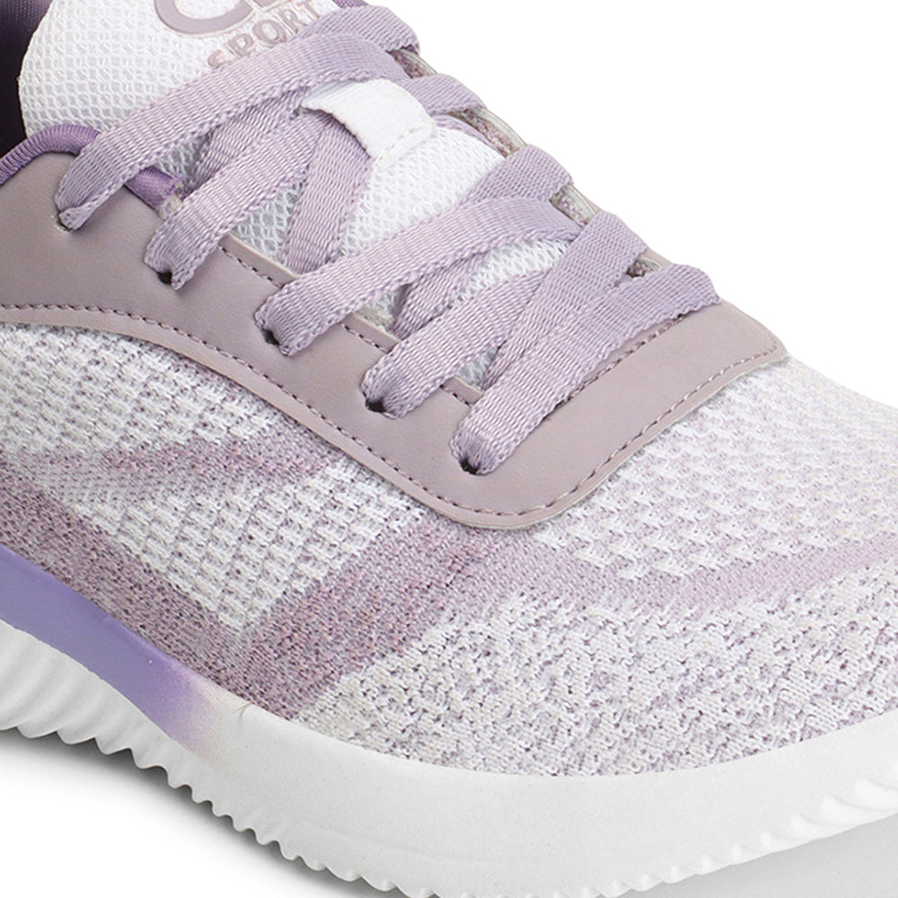 Women Mesh Flyknit Technology Lace-Up Sports Shoes
