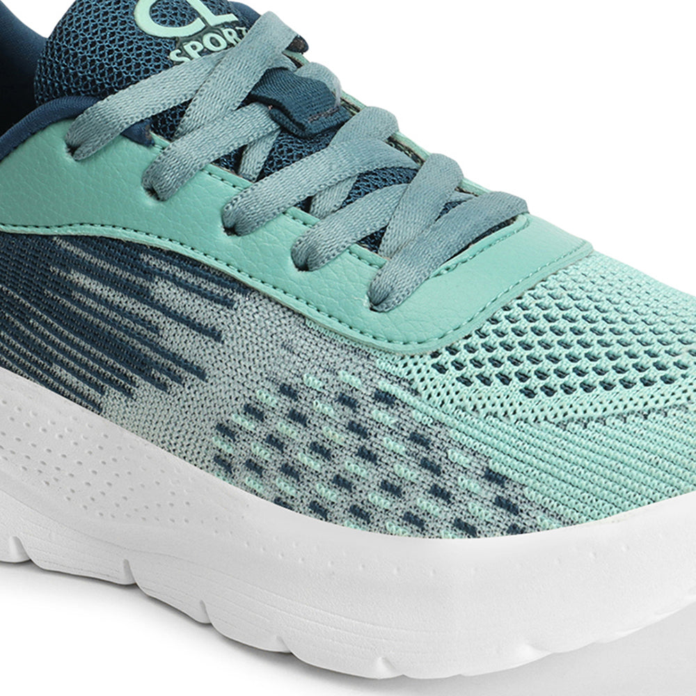 Women Mesh Flyknit Technology Lace-Up Sports Shoes