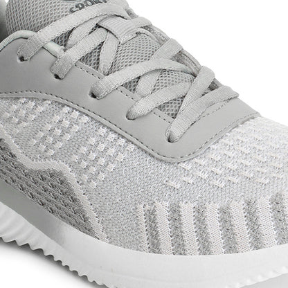 Women Mesh Flyknit Technology Lace-Up Sports Shoes