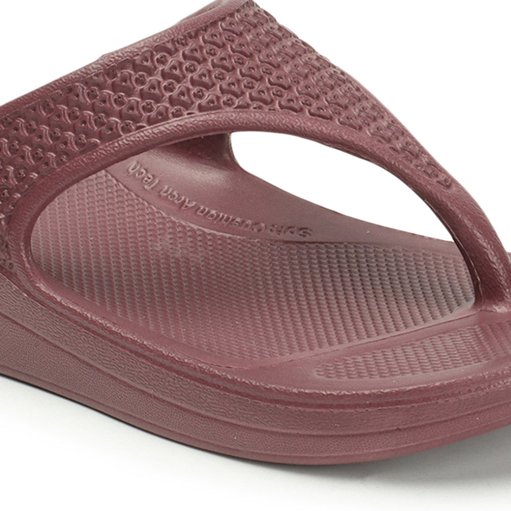Women Solid Casual Thong Wedge Sandals