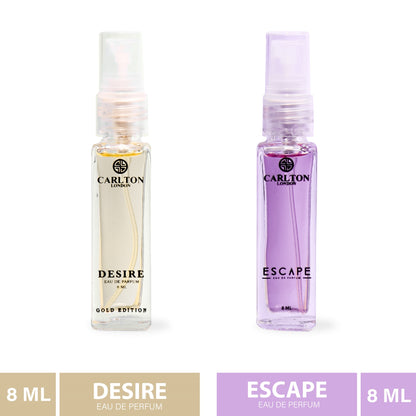 Women Combo Perfume Escape+Desire - 8Ml (Each)