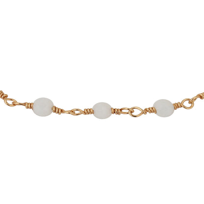 Women Rose Gold-Plated &amp; White Brass Charm Braceletfjb3807